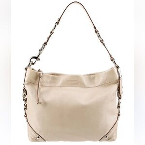 Coach Cream Leather Shoulder Bag